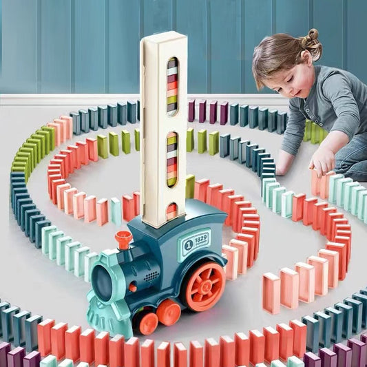 Automatic Laying Domino Train for Kids
