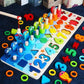 Preschool Montessori Wooden Math Geometry Busy Board