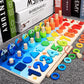 Preschool Montessori Wooden Math Geometry Busy Board