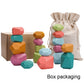 Colorful Wooden Zen Stacking Stones Toy for Kids