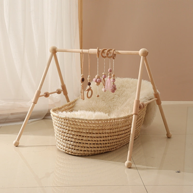 Baby Activity Wooden Play Gym Frame