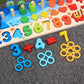 Preschool Montessori Wooden Math Geometry Busy Board