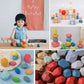 Colorful Wooden Zen Stacking Stones Toy for Kids