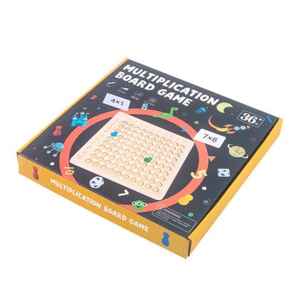 Wooden Multiplication Math Board Game for Kids