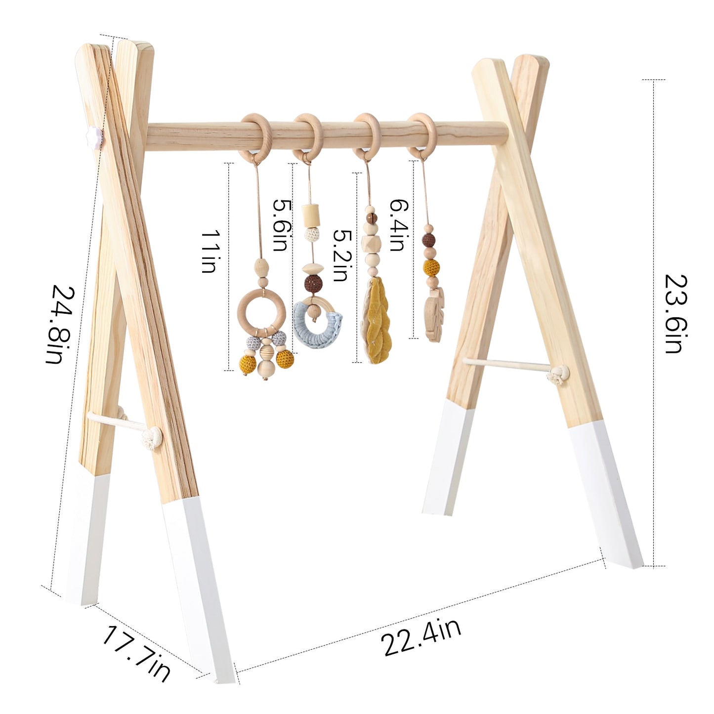 Baby Activity Wooden Play Gym Frame