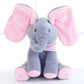 Plush Peekaboo Singing Elephant Toy