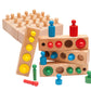 Shape Matching and Stacking Wooden Educational Toy for Kids