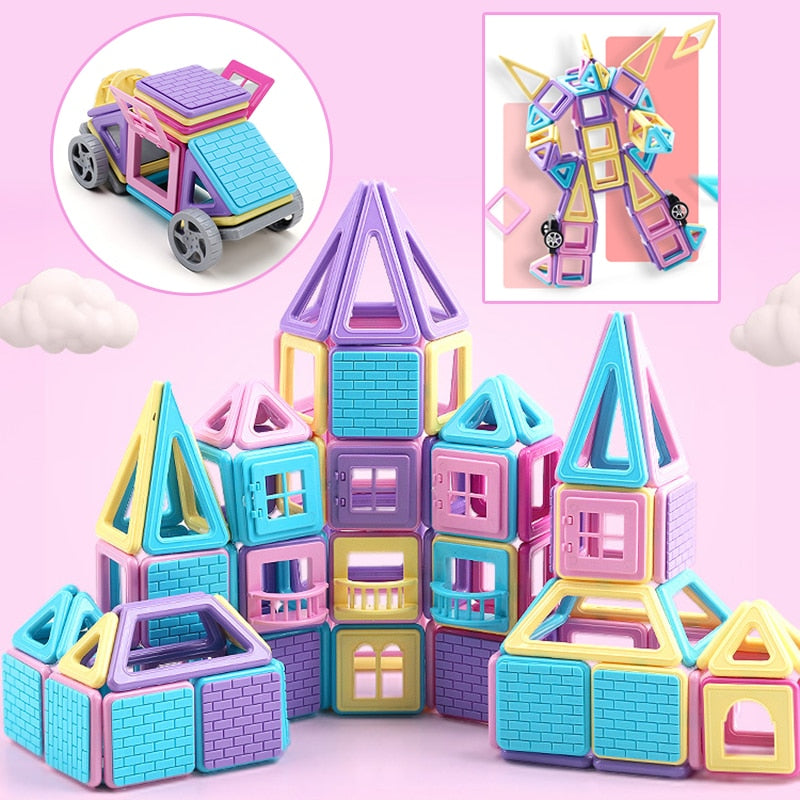 Mini Size Model Magnetic Building Blocks for Children