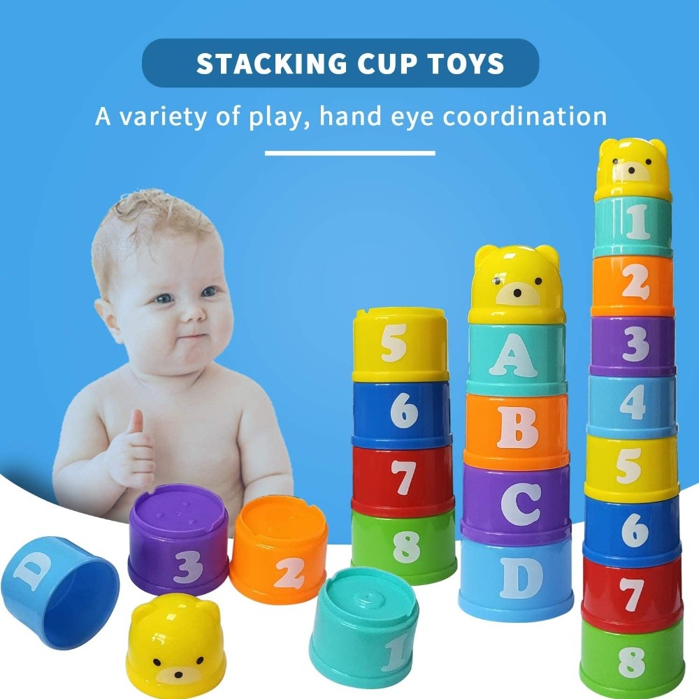 Figures & Letters Educational Stacking Cups Toy