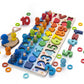 Preschool Montessori Wooden Math Geometry Busy Board