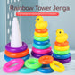 Little Yellow Duck Rainbow Tower Stacking Montessori Toy