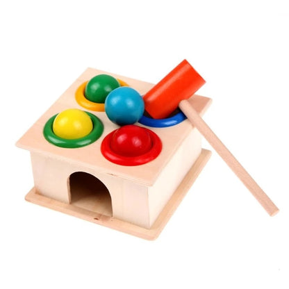 Shape Matching and Stacking Wooden Educational Toy for Kids