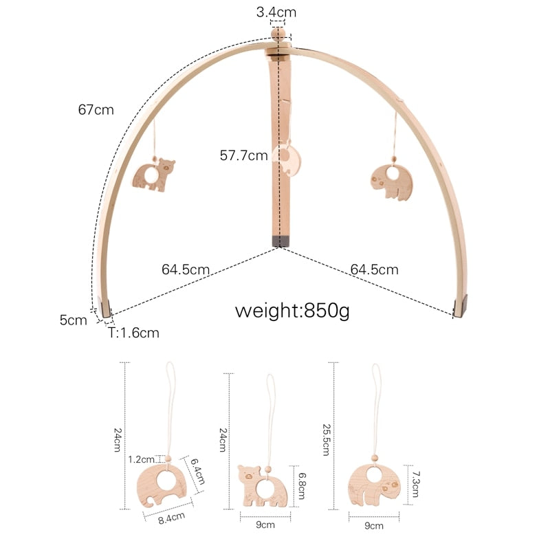 Baby Activity Wooden Play Gym Frame