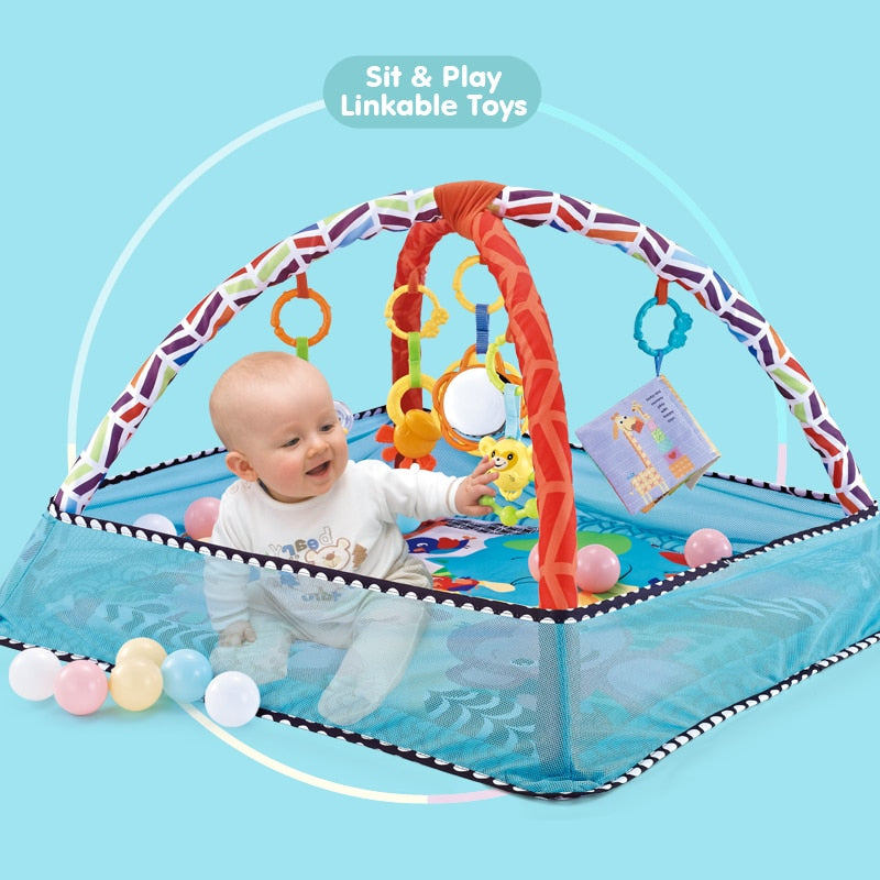 Baby Activity Mat with Frame For Crawling