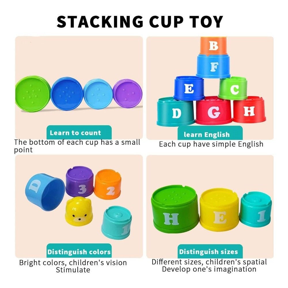 Figures & Letters Educational Stacking Cups Toy