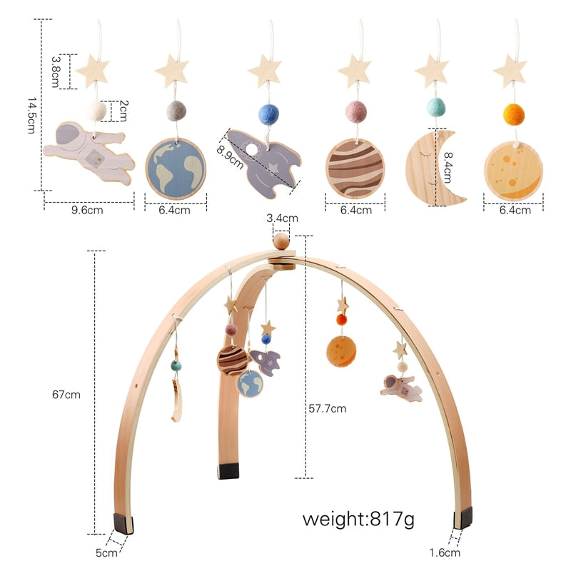 Baby Activity Wooden Play Gym Frame